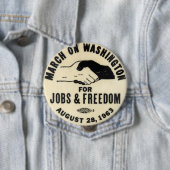 März auf Knopf Washingtons 1963 Button (Beispiel)