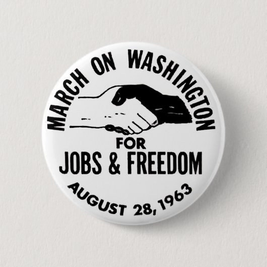 März auf Washington 1963 Button (Vorderseite)