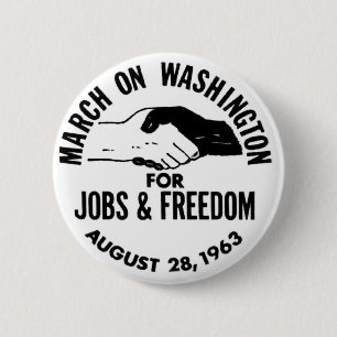 März auf Washington 1963 Button