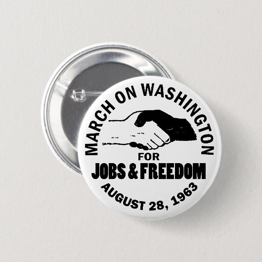 März auf Washington Button (Vorne & Hinten)