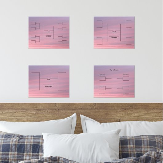 März Basketball 16 8 4 Mannschaftspielfeld in Rosa Bilderwand Sets (Schlafzimmer)