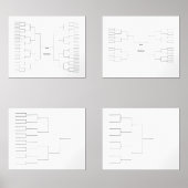 März Basketball 64 32 Mannschaftspräsentation 16 8 Bilderwand Sets (Vorderseite)