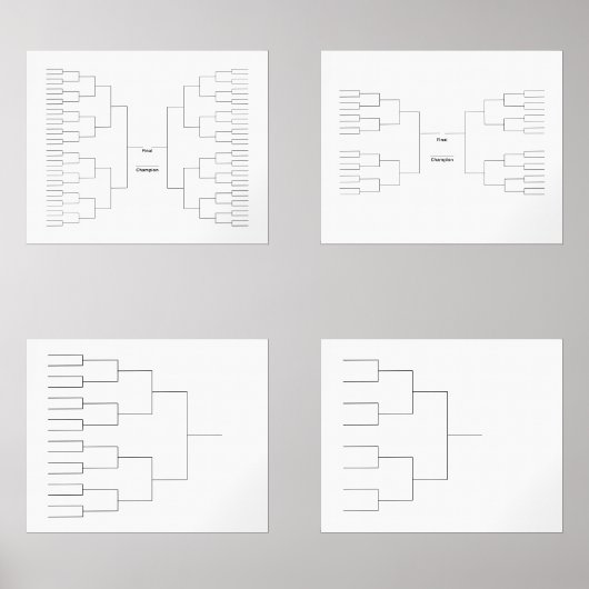 März Basketball 64 32 Mannschaftspräsentation 16 8 Bilderwand Sets (Vorderseite)
