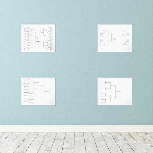 März Basketball 64 32 Mannschaftspräsentation 16 8 Bilderwand Sets (Holzboden)