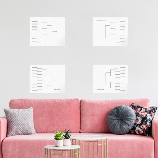 März Basketball Quadrantenhalterung transparent Bilderwand Sets (Wohnzimmer)