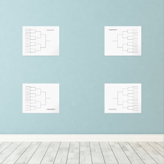 März Basketball Quadrantenhalterung transparent Bilderwand Sets (Holzboden)