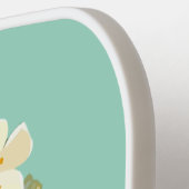 März Birth Blume Individuelle Name Pickleball Schläger (Linke Seite)