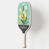 März Birth Blume Individuelle Name Pickleball Schläger (Links)