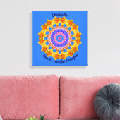 März Birth Blume Personalisiert Mandala Zen Art Leinwanddruck (Insitu (Wohnzimmer))