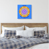 März Birth Blume Personalisiert Mandala Zen Art Leinwanddruck (Insitu (Schlafzimmer))