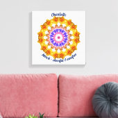 März Birth Blume Personalisiert Mandala Zen Art Leinwanddruck (Insitu (Wohnzimmer))