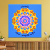 März Birth Blume Personalisiert Mandala Zen Art Leinwanddruck (Insitu (Wohnzimmer))