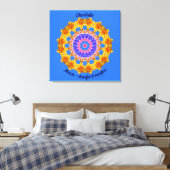 März Birth Blume Personalisiert Mandala Zen Art Leinwanddruck (Insitu (Schlafzimmer))
