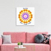 März Birth Blume Personalisiert Mandala Zen Art Leinwanddruck (Insitu (Wohnzimmer))