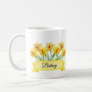 März Birth Blume Personalisierte affodische Tasse