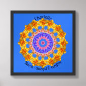 März Birth Blume Personalisiertes Zitat Kid Kinder Poster