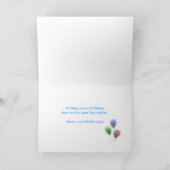 März Birthday Aquamarine Herz Karte (Innenseite)