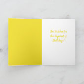 März Birthday Daffodil Birth Blume Karte (Innenseite)