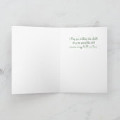 März Birthday Daffodil Garden mit Sky Bokeh Karte (Innenseite)