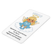 März Birthstone Angel Blonde Premium Magnet (Linke Seite)