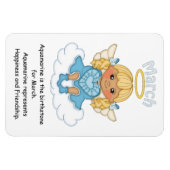 März Birthstone Angel Blonde Premium Magnet (Horizontal)