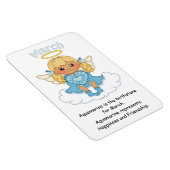 März Birthstone Angel Blonde Premium Magnet (Rechte Seite)