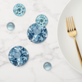 März Birthstone Aquamarine Table Konfetti