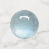 März Birthstone Aquamarine Table Konfetti (Klein Vorderseite)