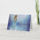 März Birthstone Fee Karte (Vorderseite)