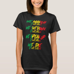 März Black Pride Afrikanischer amerikanischer June T-Shirt