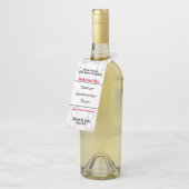 März Bracket Basketball Ankündigung Party Flaschenanhänger (Angewinkelt)