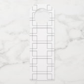 März Bracket Basketball Ankündigung Party Flaschenanhänger (Rückseite)