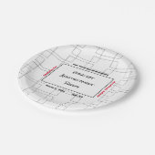 März Bracket Basketball Ankündigung Party Pappteller (Schrägansicht)