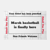 März-Bracket Basketball Party Doormat Fußmatte (Vorderseite)