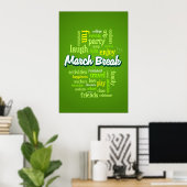 März Break genießen Poster (Heimbüro)