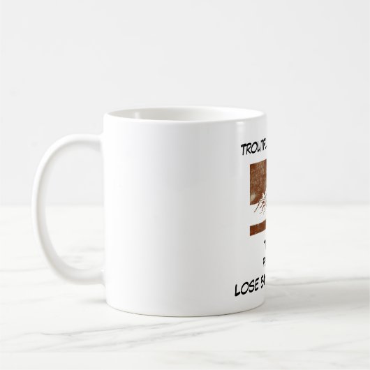 "März Brown - Forellenfliege "To Do List"-Tasse Kaffeetasse (Links)