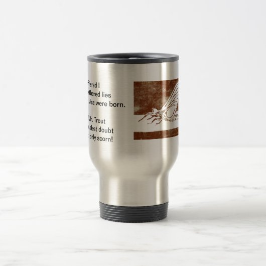 "März Brown - Grausame Forelle" Tasse der Fischere (Mittel)