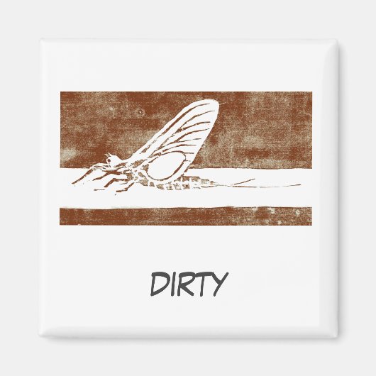 "März Brown May Fly" Dish Washer Status Magnet (Vorne)
