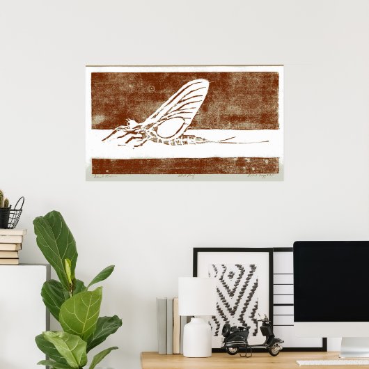 März Brown May Fly Poster (Heimbüro)
