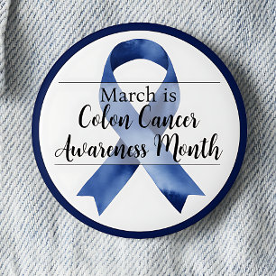 März Colon Cancer Awareness Montag Button