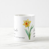 MÄRZ DAFFODIL GEBURTSTAG BLUME MONTH NAME GIFT KAFFEETASSE (Mittel)