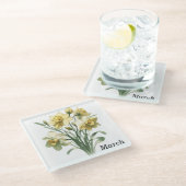 März Daffodil Glass Untersetzer & Trivet (Schrägansicht)
