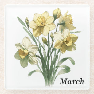 März Daffodil Glass Untersetzer & Trivet