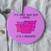 März der Frauen, rosa Hut, Bewegung Button (Beispiel)