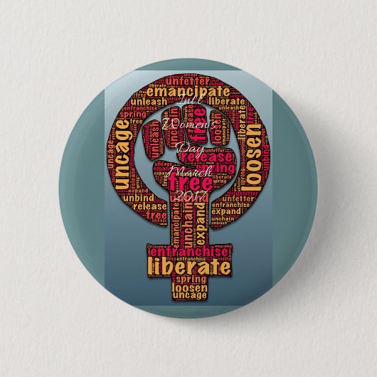 März der internationalen Frauen 2017 erobert Button (Vorderseite)