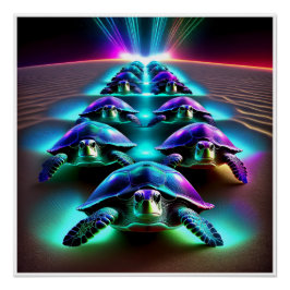 März der Neontürme Poster