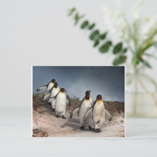 März der Pinguine Postkarte (Stehend Vorderseite)