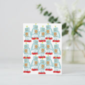 März der Roboter Postkarte (Stehend Vorderseite)