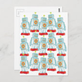 März der Roboter Postkarte (Vorne/Hinten)