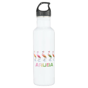 März der tropischen Flamingos ARUBA Edelstahlflasche